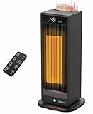 セラミックヒーター 【冬新登場・超音波加湿機能】セラミックファンヒーター 電気ファンヒーター AI知能恒温 1200W 1秒速暖 電気ストーブ 清浄空気 空気循環 省エネ 12時間タイマー 90°首振り 4段階温度 静音 リモコン付き 過熱保護 転倒OFF 節電 寒さ対策 足元 浴室/洗面所/脱衣所