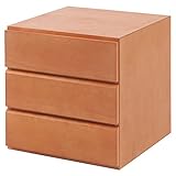 ユニットボックスシリーズ 引出3杯タイプ メープル材 ライトブラウン色 幅39cm GA-0021