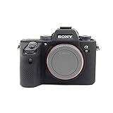 SCLSWT a9 カバー、ソニー Sony Alpha a9/ ILCE-9/a7R III/a7M3/ ILCE-7M3ミラーレス一眼カメラ適用 Alpha a9ケース シリコンカバー a7R IIIケース a7M3 カバー バッテリーの交換でき 三脚ネジ穴付き カメラボディケース(BK)