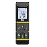 URCERI レーザー距離計 距離測定器 Z1 最大測定距離60m 校正機能 多種類モード 距離 面積 体積 ピタゴラス 自動計算 超小型 携帯便利 レーザークラス2【一年保証】