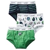 Carter's(カーターズ) 3-パックコットンブリーフ グリーン 下着 8歳【並行輸入】