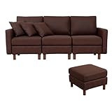 コーナーソファー 3人掛けソファ オットマン付き 布地 カウチソファ カスタマイズソファ Connect コネクト 3人掛け オットマン ポイント10倍