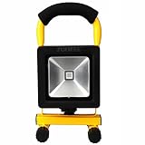 LED 投光器 充電式 薄型 Amilliastyle 10W 作業灯ライト 集魚灯 青色 軽量 防水 1年保証