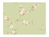 York Wallcoverings JG0728SMP Casabella Blossom Trail 8 X 10 Wallpaper Memo Sample, Green [並行輸入品]