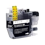 LC411BK ブラック 1本 互換インク 互換品 Brother用 互換インクカートリッジ 純正品併用 LC411-4PK 個包装 大容量 残量表示 ICチップ対応 DCP-J526N J914N J926N-W J926N-B J1800N J528N J928N-W J928N-B MFC-J739DN J904N J739DWN J939DN J939DWN J905N【アイエヌシー】