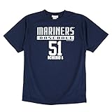 Outerstuff Ichiro Suzuki Seattle Mariners MLBチームAthletics NavyブルーTシャツYouth XL/14-16