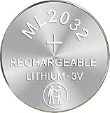 1 個 ML2032 3V 80mAh 充電式バッテリー Logitech K750 キーボード、Garmin Forerunner 10 時計、電卓用 - RTC 3V ML 2032 バッテリー交換キット