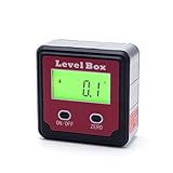 レベルボックス RISEPRO デジタル水平器/傾斜計 バックライト マグネット付