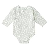 エイデンアンドアネイ ロングスリーブ ボディスーツ 長袖 カバーオール ロンパース （サイズ：9-12m、カラー：moon dot）30223 Aden+Anais [並行輸入品]