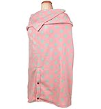 ポーチェ(pouche) 授乳ケープ フード付き　マイクロフリース (ドットピンク)