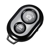 リモコンシャッター Bluetooth 無線 スマホ 自撮り棒 スマートフォン用カメラシャッターリモートコントロール (ブラック)