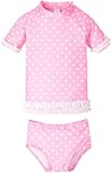 ラッフルバッツ RuffleButts 水着  ラッシュガード　ビキニ　90サイズ　Hot Pink Heart RGSHP2T-2RHP