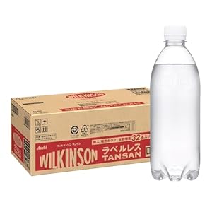 アサヒ飲料 ウィルキンソン タンサン ラベルレス 炭酸水 500ml×32本