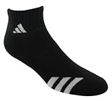 Adidas Boys Cushion Quarterソックス(パックof 3 ) M ブラック