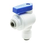 Parker PP4VEU4-MG Ball Valve Tube to Tube Polypropylene Push-to-Connect 90 Degree Elbow 1/4 [並行輸入品]