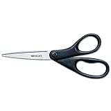 All Purpose Design Line Straight Scissors, Metallic Black, 8" (並行輸入品)