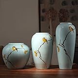 セラミック花瓶の装飾モダンなリビングルームテレビキャビネットドライフラワープラグホームデコレーション