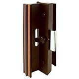 Slide-Co 141311 Sliding Patio Door Handle Set, 4-15/16 in., Extruded Aluminum, Clamp Latch, Black w/