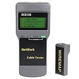 CAT5 RJ45ネットワークLAN Phonelineワイヤーケーブルテスターテストスキャンメーター長さSC8108