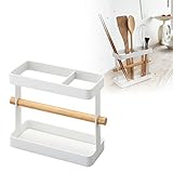 キッチンツール 収納 キッチンツールスタンド tosca トスカ ワイド ホワイト 03154