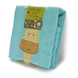 Kidiway Micro Mink Blanket, Blue Giraffe by Kidiway
