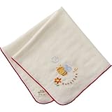 日本製　オーガニックコットン　ミツバチのガーゼハンカチ　Amorosa mamma　アモローサマンマ