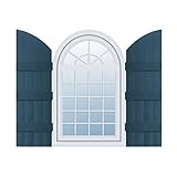 Ekena Millwork LJ6C14X05800CB Lifetime Vinyl Custom Four Board Joined with Archtop Board-n-Batten Sh
