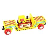 Bigjigs Rail BJT415 Bulldozer Low Loader [並行輸入品]