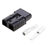 Homyl バッテリー　クイック　ディスコネクト　ウインチ　コネクタ　プラグ（端子付）　175A　2 AWGワイヤーに適合　全4色 - 黒