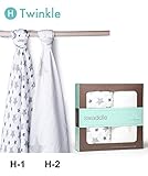 aden + anais (エイデンアンドアネイ) おくるみ 2枚セット 出産祝い 【並行輸入品】H Twinkle