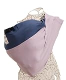 Happy!hughug EasyFit ツートーン ラベンダーネイビー L