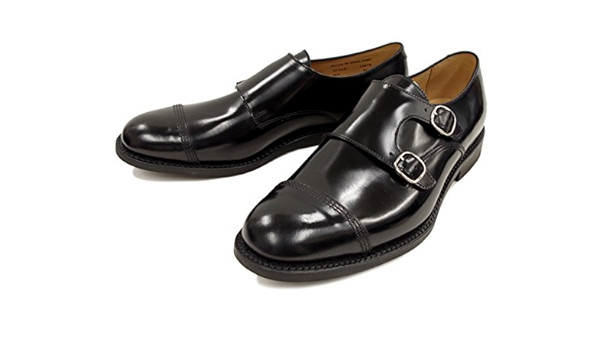 Amazon サンダース ダブルモンクストラップ 1487 メンズ ビジネス ブラック Uk9 27 5cm ビジネスシューズ