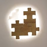 Creative Modern Style Puzzle Embedded Wall Lamp Office/Bamboo Wall Lamp Remote Control Dimming Living Room Bedroom Corridor Research Decorative Lights Fine Carving Pattern