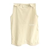ベビーオーガニックコットンスリープサックウェアラブル毛布 (2-3 years, Cream Beige)