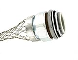 Leviton l7906 1 – 1 / 2インチ、ストレート、オス、アルミボディ、liquid-tightメタルコア電線管、strain-reliefグリップ