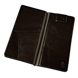 [アム デ マス] 伝票ホルダー 店頭用 お会計用 マグネット 二つ折り 栃木レザー 本革 ポケット付 日本製 レザー カードポケット SP-034 ブラック