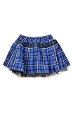(フェリシモ) トラッド顔の インナー パンツ 付き おしゃれ チェック ミニ スカート ブルー キッズ ガールズ 9
