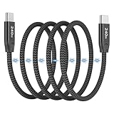 磁気充電ケーブル タイプC USB-C to USB Cケーブル 自動収納 240W(5A) PD対応 急速充電 高速データ転送 磁気 巻きつき防止 断線防止 MacBook Pro、Matebook、iPad、Xperia、Galaxy等Type-c機種対応 (1.5M)