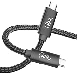 USB4 ケーブル 1.5m thunderbolt 4 対応 Type C ケーブル LpoieJun 40Gbps高速転送 PD対応 100W/5A 急速充電 USB 4.0 8K@60Hz / 2つ4K@60Hz 映像出力 Thunderbolt 3と下位互 換 スマートフォン/タブレット/ゲーム機/ノートパソコンのタイプｃ機種に対応(1.5m)