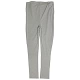 マタニティ レギンス パンツ 無地 10分丈 レギンス ウエスト調節ゴム付き グレー-M7832 L