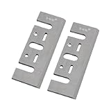 uxcell 電動かんな盤刃　シングルフルート　 シルバートーン　82 x 29 x 3mm　2枚入り