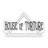 [新日本プロレス]ユニットロゴ HOUSE OF TORTURE 車マグネットステッカー 158mm×94mm ダイカット HOT