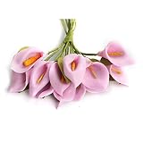 サクララ（Sakulala) 造花 オランダ ブーケ リリー アーティフィシャルフラワー　装飾 人工植物 プラスチック 花束 デコレーション 12本