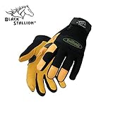 Black Stallion ブラックスタリオン ツールハンズ スナッグ フィッティング グレイン ディアスキン（鹿表革） メカニック グローブ (L)