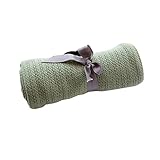 新生児用ベビーブランケットコットンカーブランケット75 X 100 CM- 緑