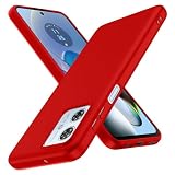 Moto G64 5G 用 ケース 耐衝撃 TPU g64 5g 用 カバー 薄型 軽量 滑り止め 黄変防止 柔軟 Qi充電 衝撃吸収 指紋防止 米軍MIL規格取得 ワイヤレス充電に対応 カメラ保護 用 カバー 赤 516-g64-03(cp