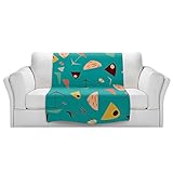ブランケットウルトラソフトFuzzy 4サイズ！DIANOCHEデザインからby Nika Martinez Mid Century HeroブルーホームDecor Unique Designer芸術