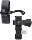 Ideal Security HK357DB05BL Deluxe Storm & Screen Door Lever Handle with Deadlock [並行輸入品]