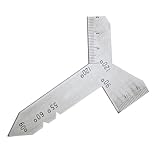 Universal Silverline Stainless Steel Grinding Gauge 55º, 60° 90º & 120º Angles