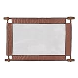 調節可能なベビーゲートペットゲート犬の猫のためのベビーバリアバリアブル玄関60-90センチメートル広い屋内安全ゲート、ブラウン